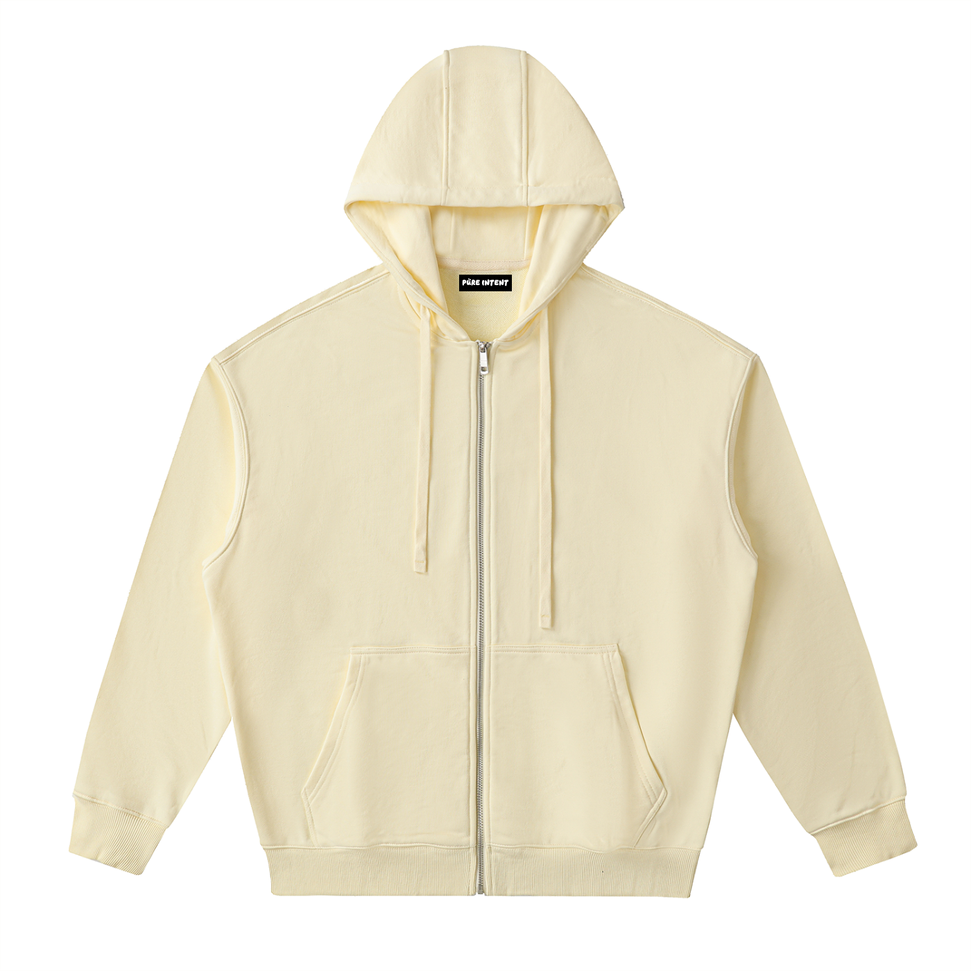 Drop-Shoulder Zip Up Hoodie