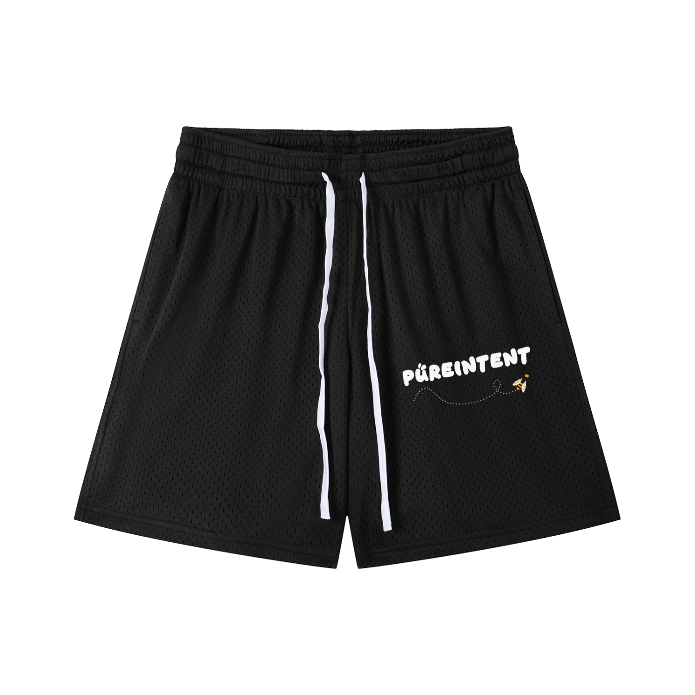 Mesh Drawstring Shorts