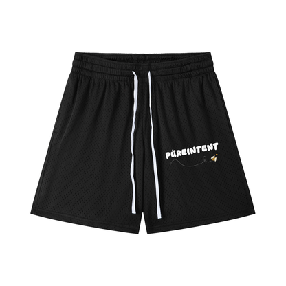 Mesh Drawstring Shorts