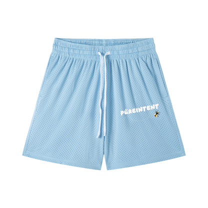 Mesh Drawstring Shorts