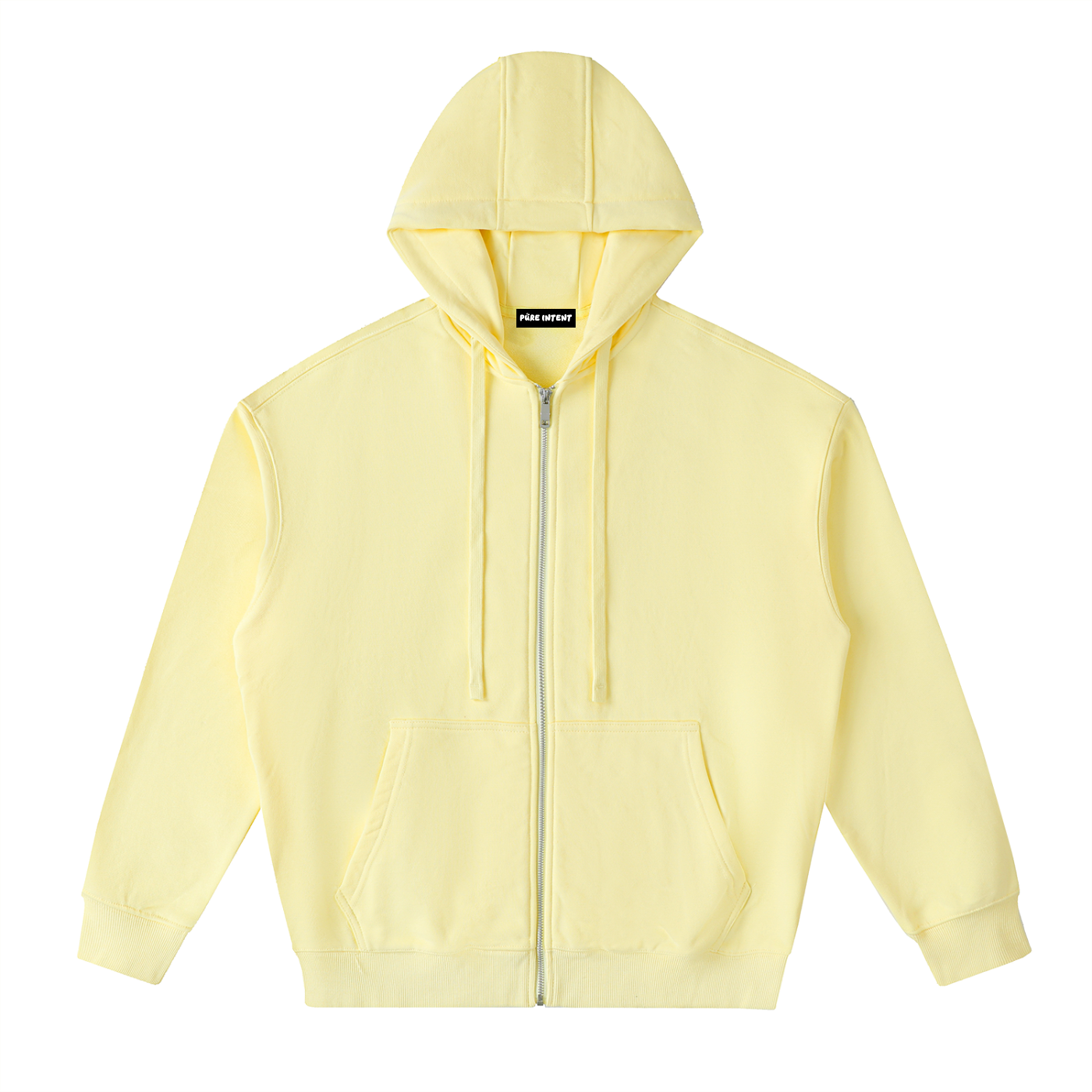 Drop-Shoulder Zip Up Hoodie