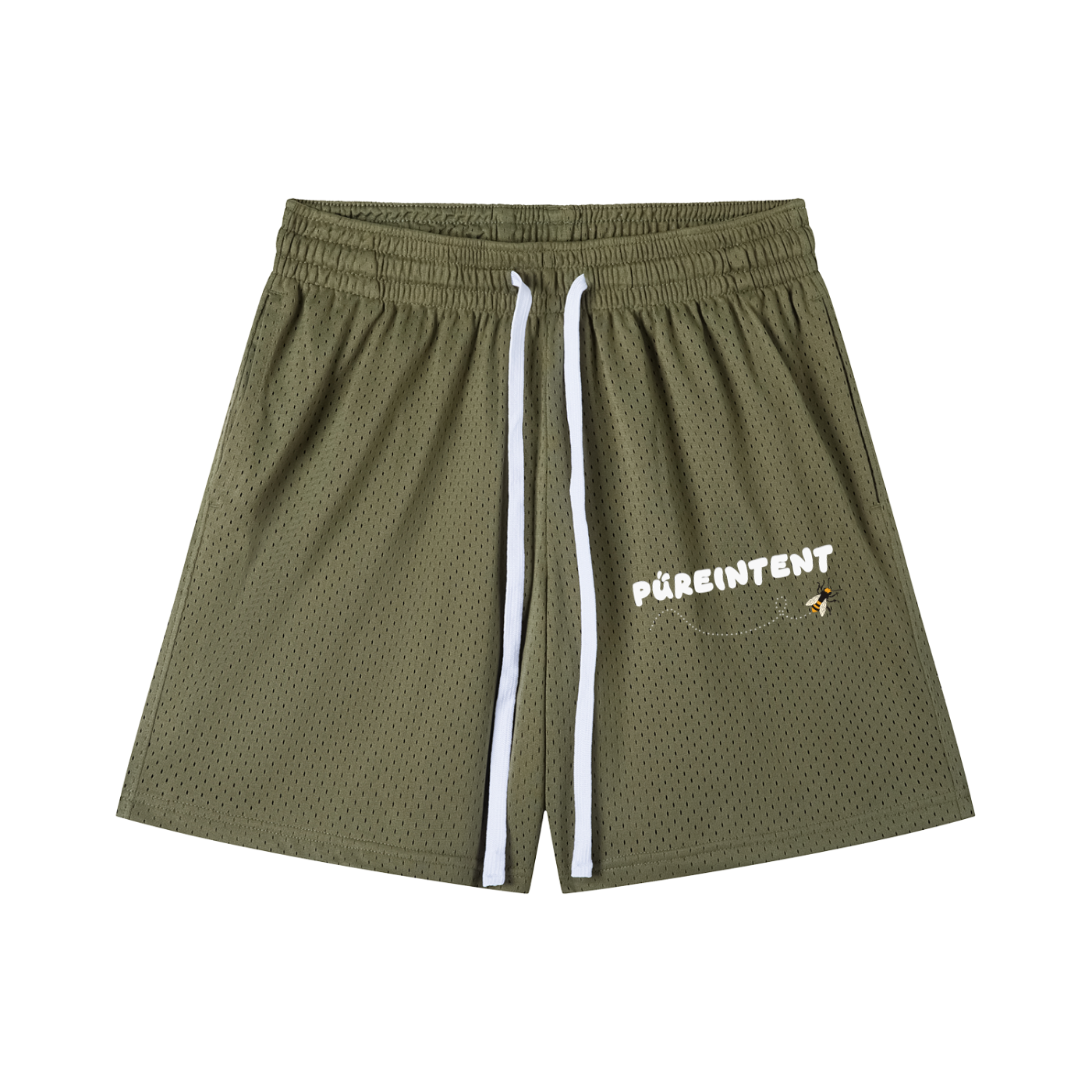 Mesh Drawstring Shorts