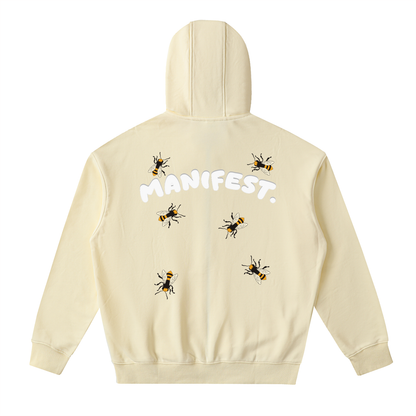 Drop-Shoulder Zip Up Hoodie