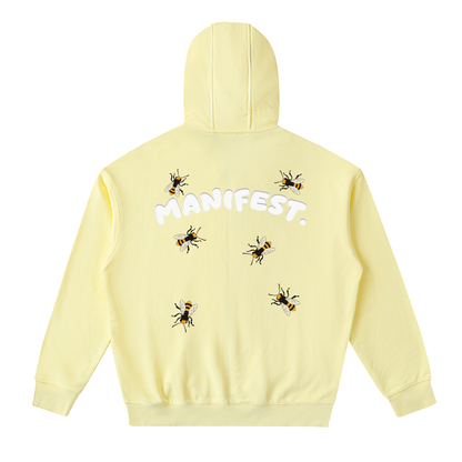 Drop-Shoulder Zip Up Hoodie